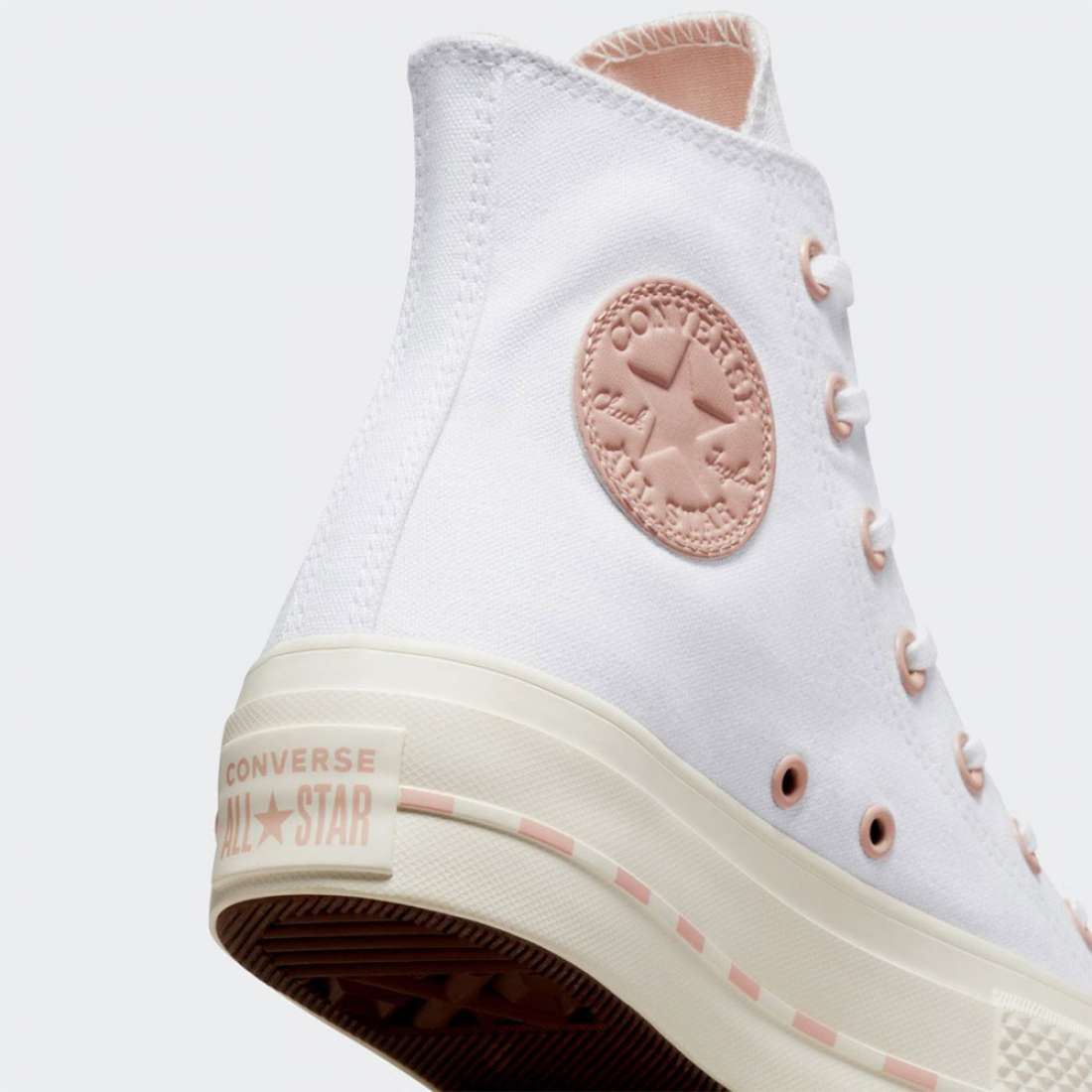 CONVERSE CHUCK TAYLOR ALL STAR LIFT PLATFORM WHITE/EGRET/PINK CLAY