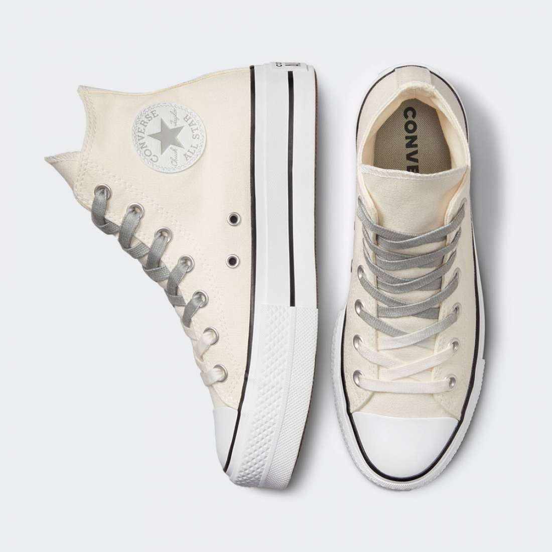 CONVERSE CHUCK TAYLOR ALL STAR LIFT PLATFORM EGRET/SLATE SAGE/WHITE