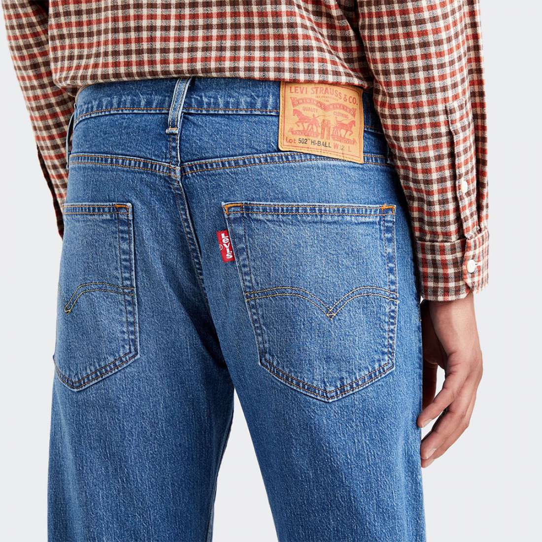 CALÇAS LEVIS 502 TAPERED HI-BALL MEDIUM INDIGO