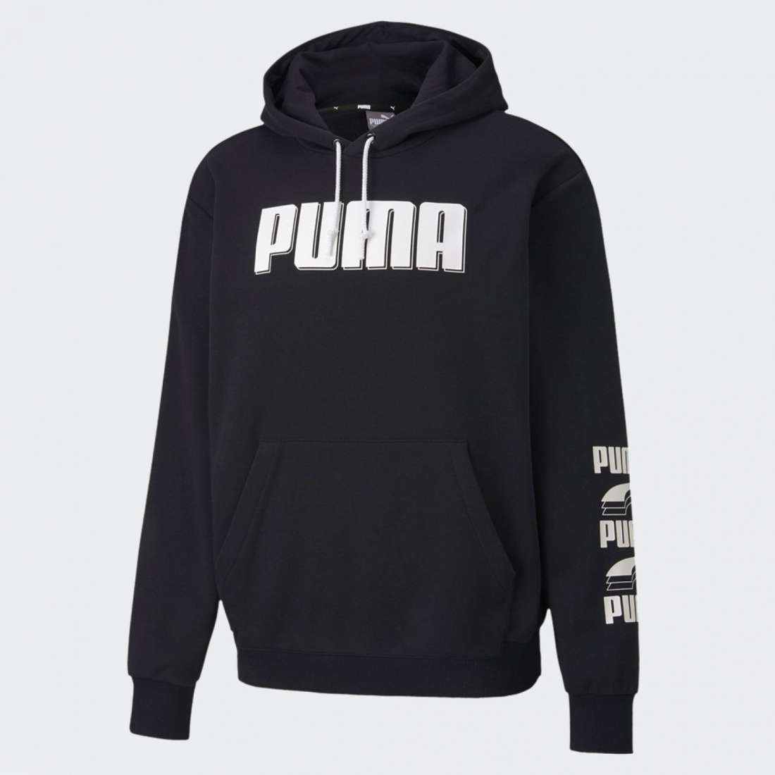 HOODIE PUMA REBEL BOLD BLACK/WHITE