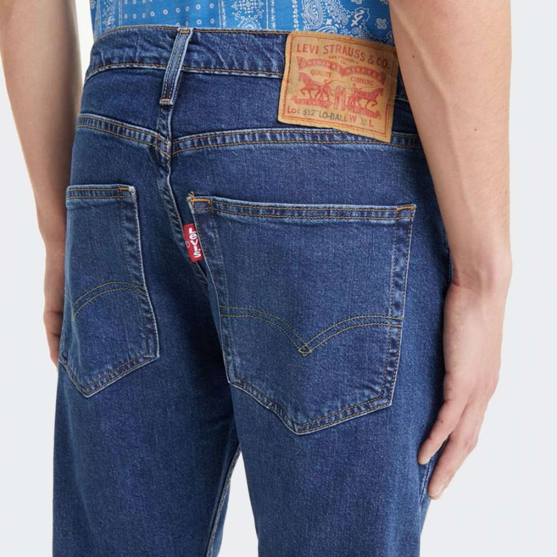 CALÇAS LEVIS 512 SLIM TAPER LO-BALL DARK INDIGO