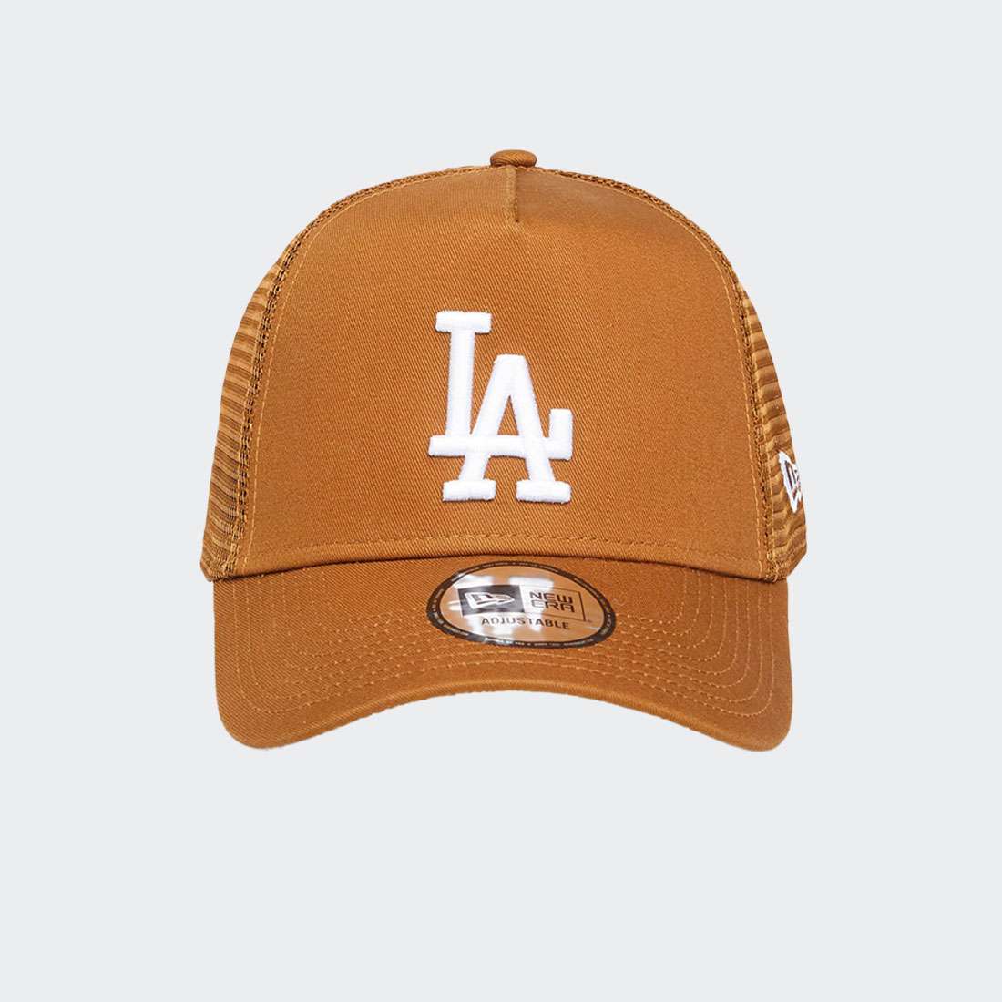 BONÉ NEW ERA LOS ANGELES DODGERS LEAGUE ESSENTIAL TRUCKER BROWN/WHITE