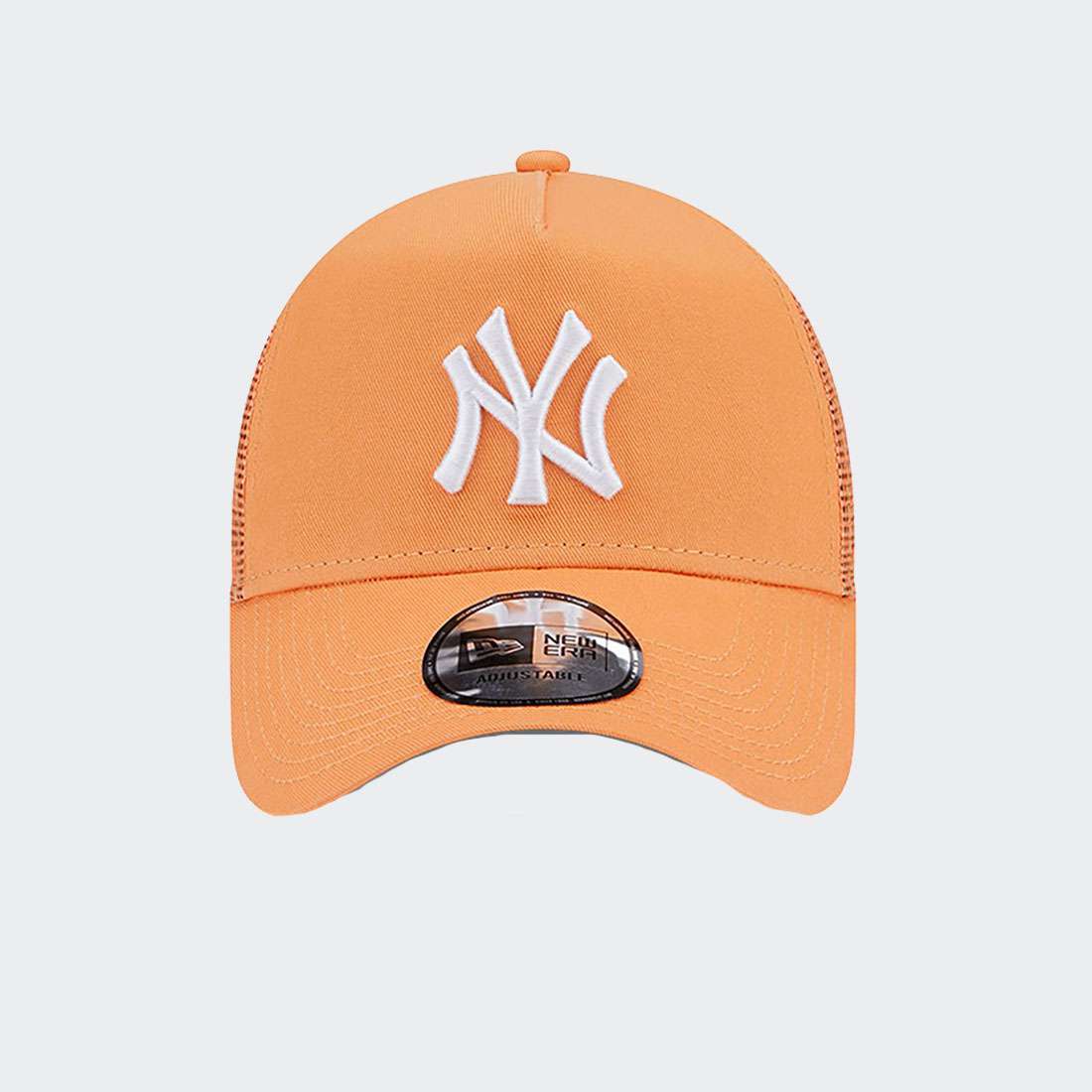 BONÉ NEW ERA NEW YORK YANKEES LEAGUE ESSENTIAL TRUCKER ORANGE/WHITE