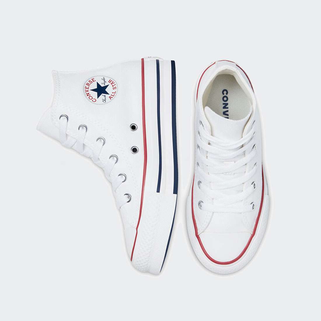 CONVERSE CHUCK TAYLOR ALL STAR HIGH TOP PLATFORM EVA LIFT WHITE