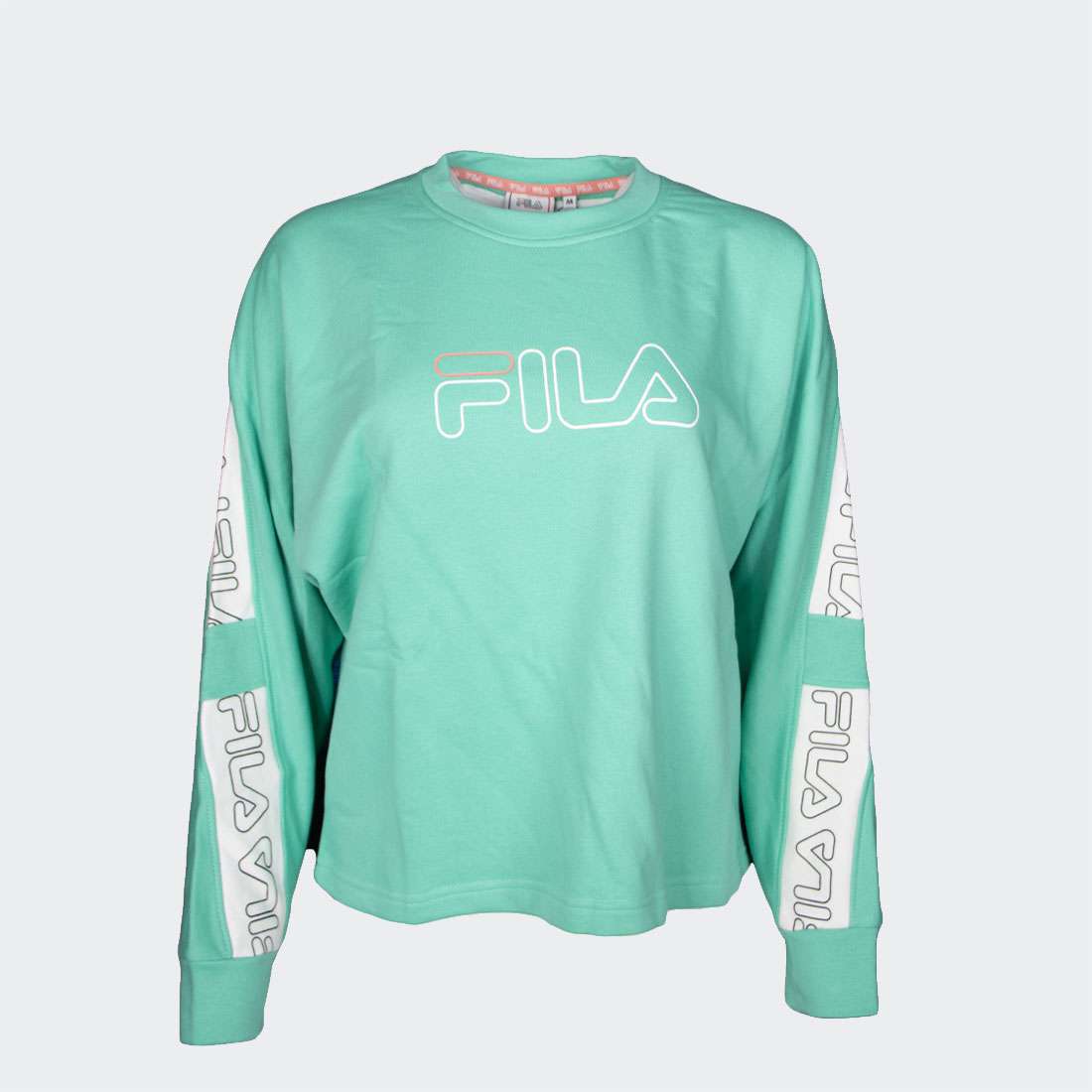 SWEATSHIRT FILA LAURA CREW ELETRIC GREEN/BRIGHT WHI