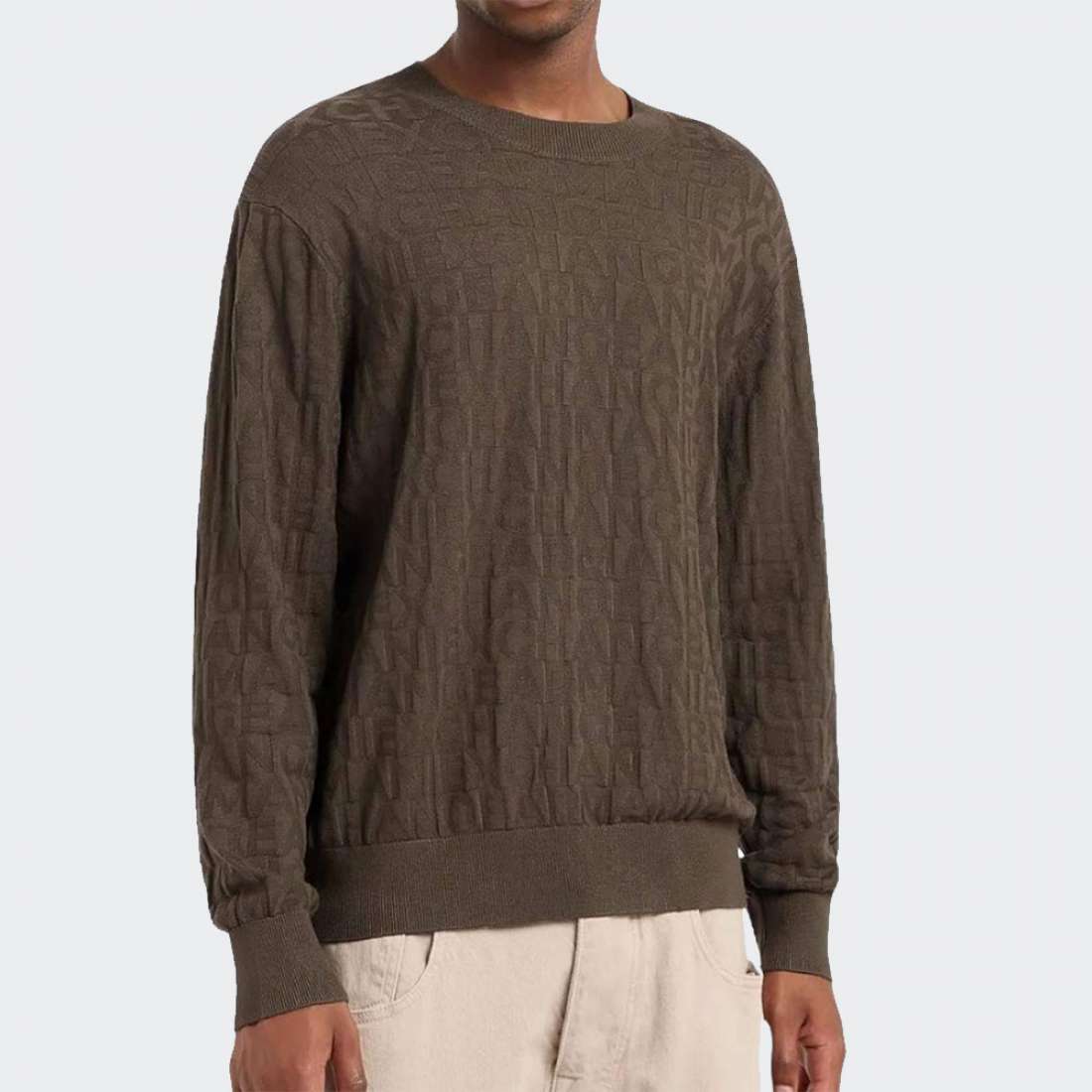 PULLOVER ARMANI AX BLACK/OLIVE