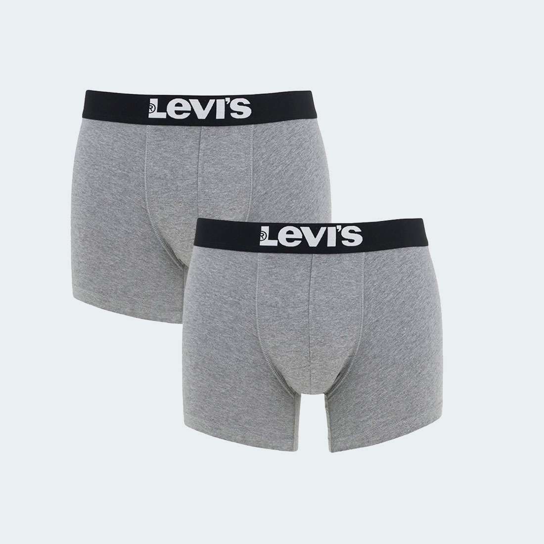 PACK 2 BOXERS LEVIS SOLID MIDDLE GREY MELANGE