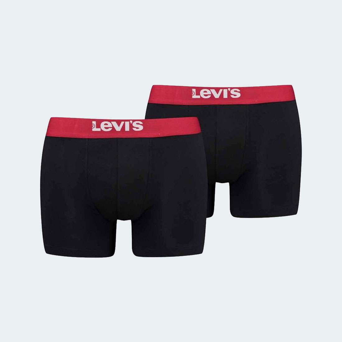 PACK 2 BOXERS LEVIS SOLID BLACK/RED