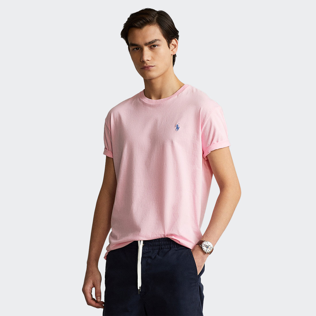 TSHIRT RALPH LAUREN JERSEY CARAMEL/PINK