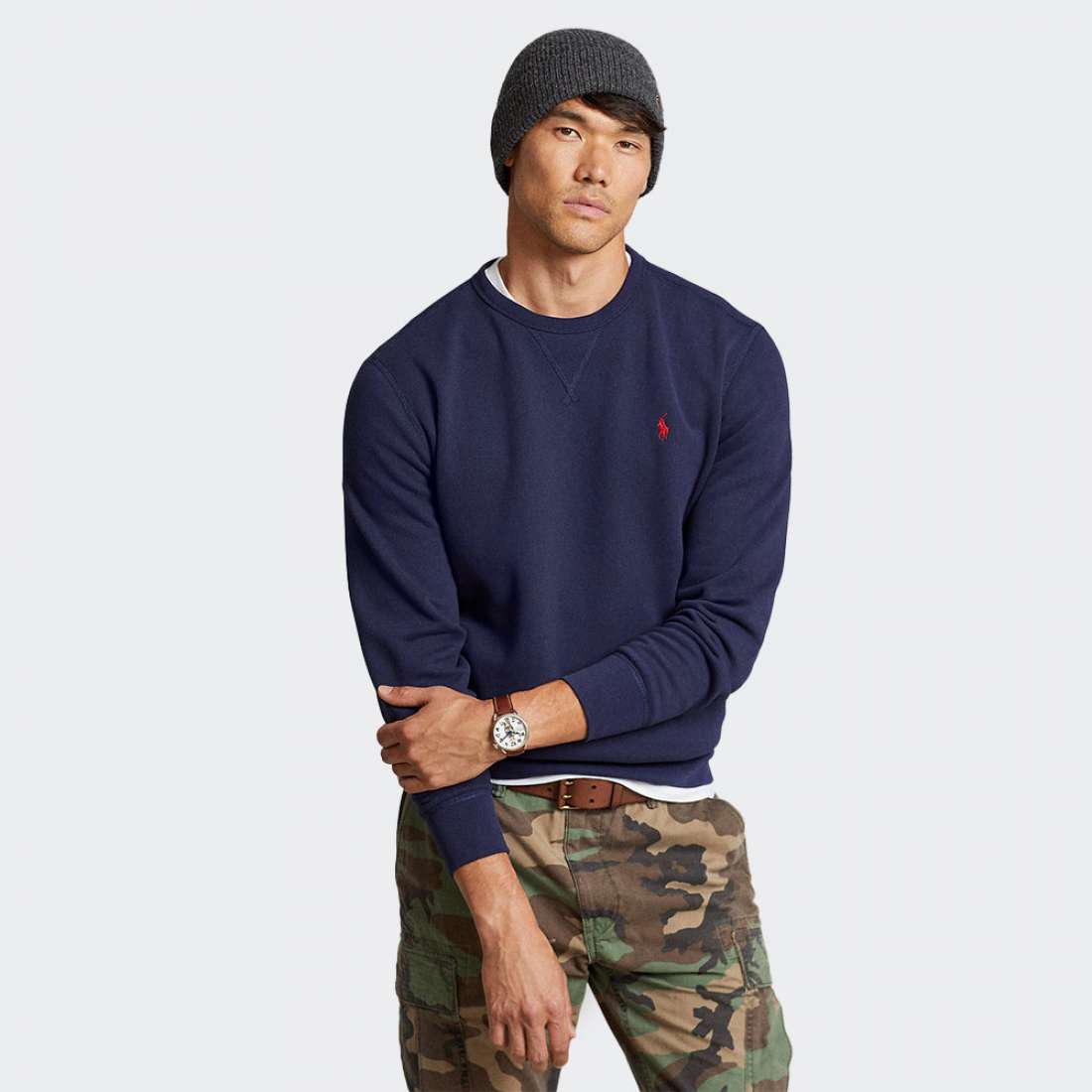 SWEATSHIRT RALPH LAUREN FLEECE 710766772 NAVY