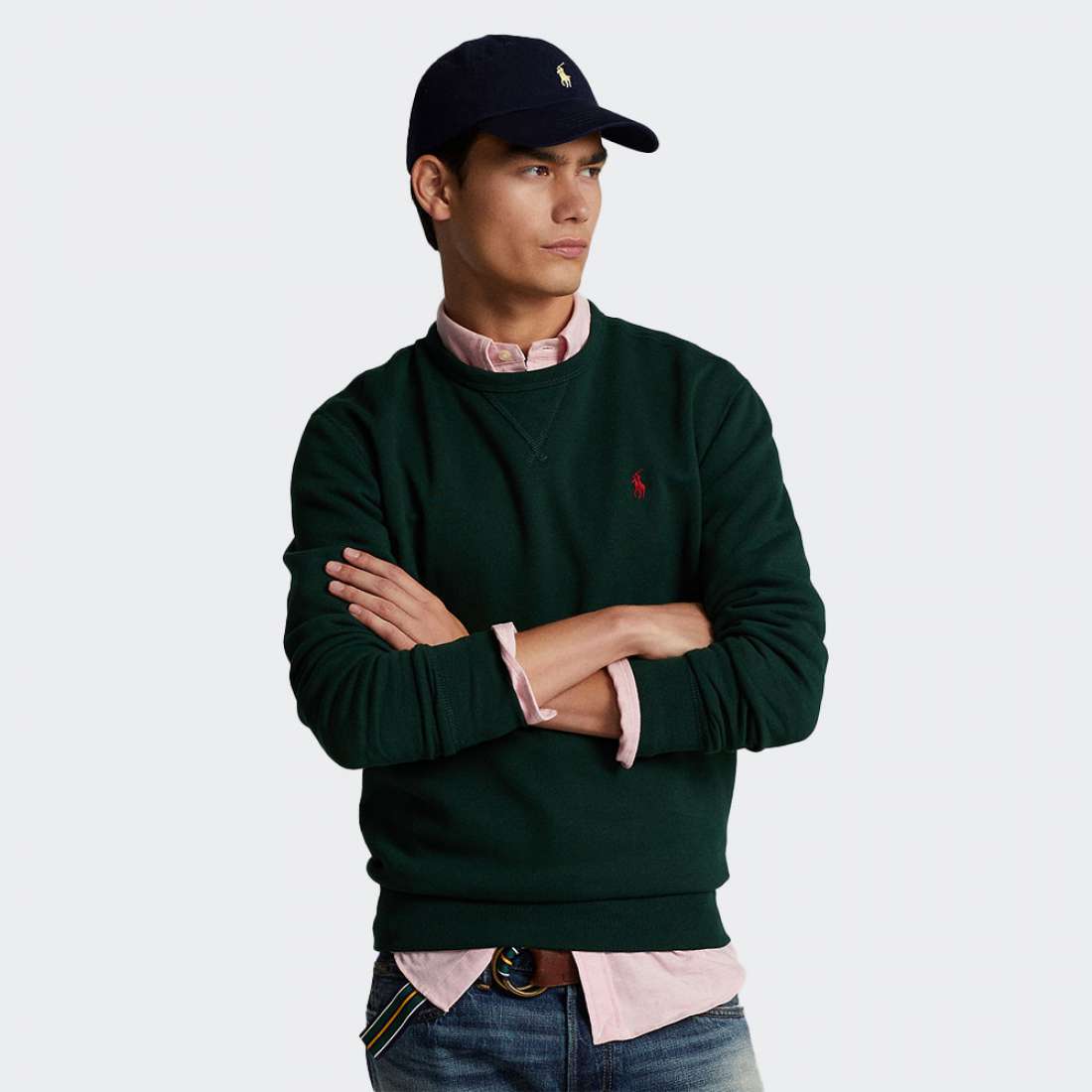 SWEATSHIRT RALPH LAUREN FLEECE 710766772 GREEN