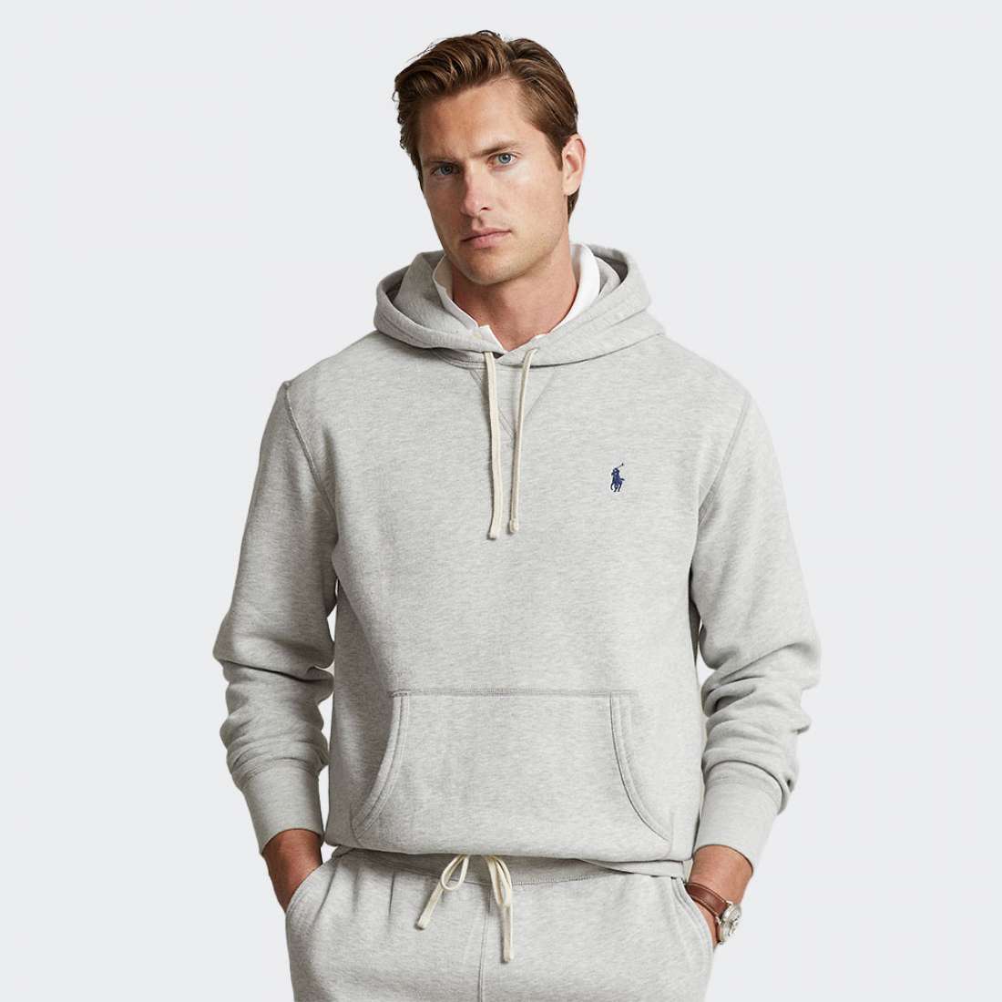 HOODIE RALPH LAUREN 710766778 GREY HTR