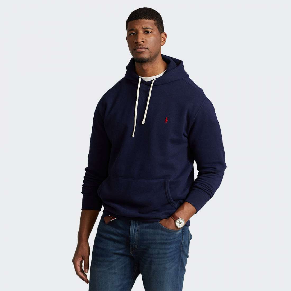 HOODIE RALPH LAUREN 710766778 FLEECE NAVY