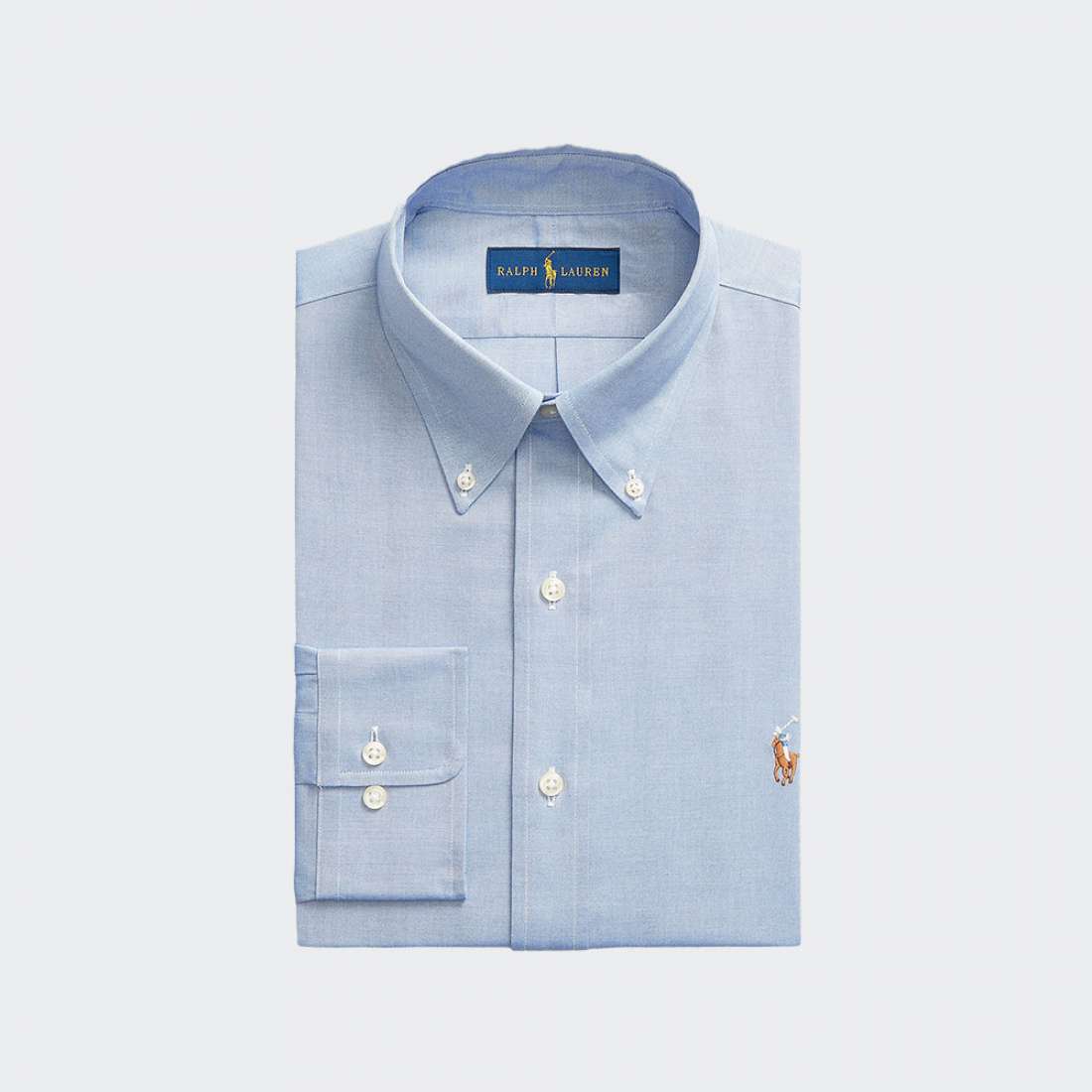 CAMISA RALPH LAUREN OXFORD BLUE