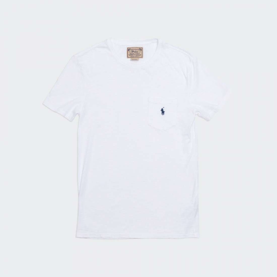 TSHIRT RALPH LAUREN POCKET TEE WHITE