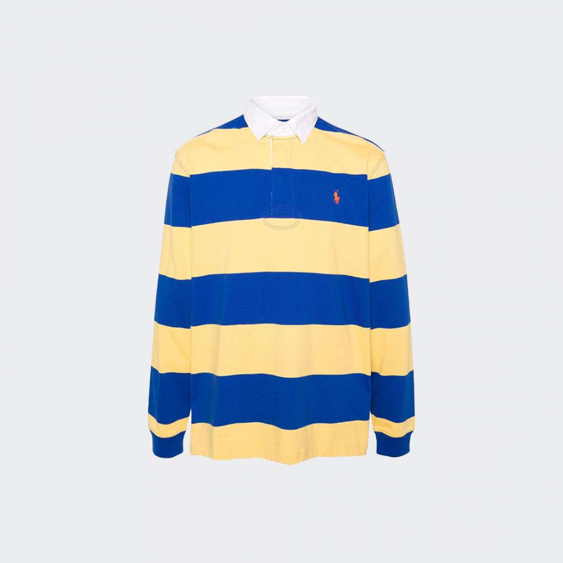 POLO RALPH LAUREN JERSEY LSL CHROME YELLOW/CR ROYAL