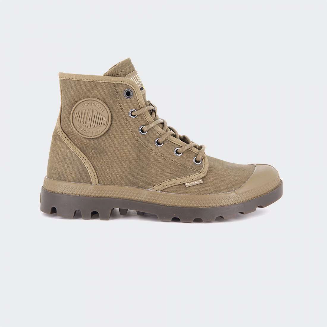 BOTAS PALLADIUM PAMPA HI WAX BONE BROWN