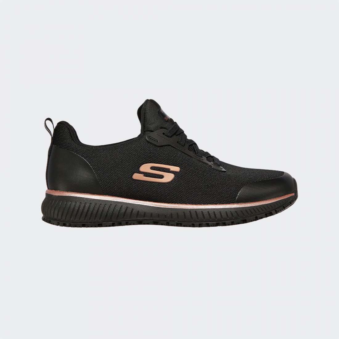 SKECHERS SQUAD W BLACK/ROSE GOLD