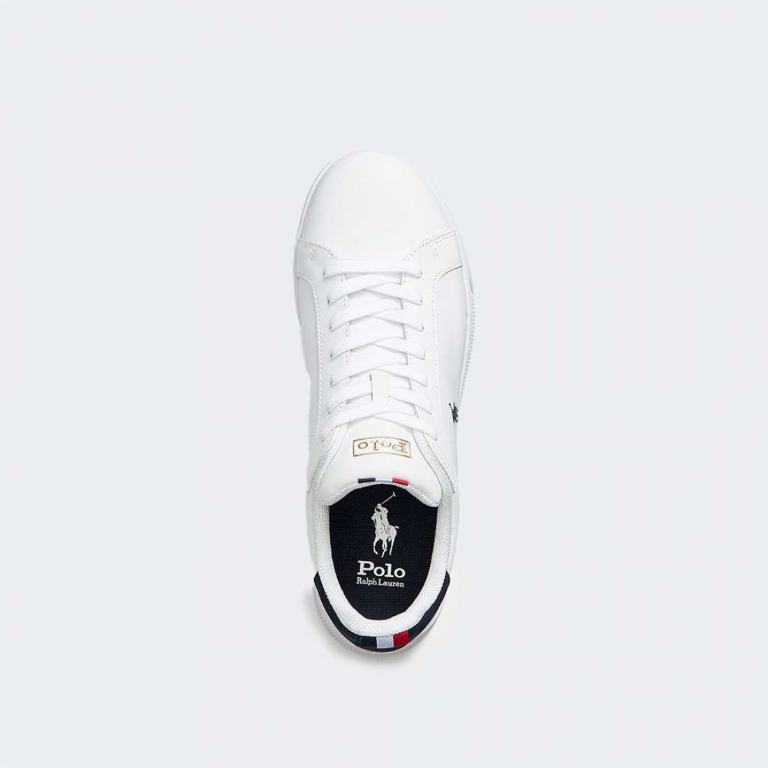 RALPH LAUREN HERITAGE COURT II WHITE/NAVY/RED