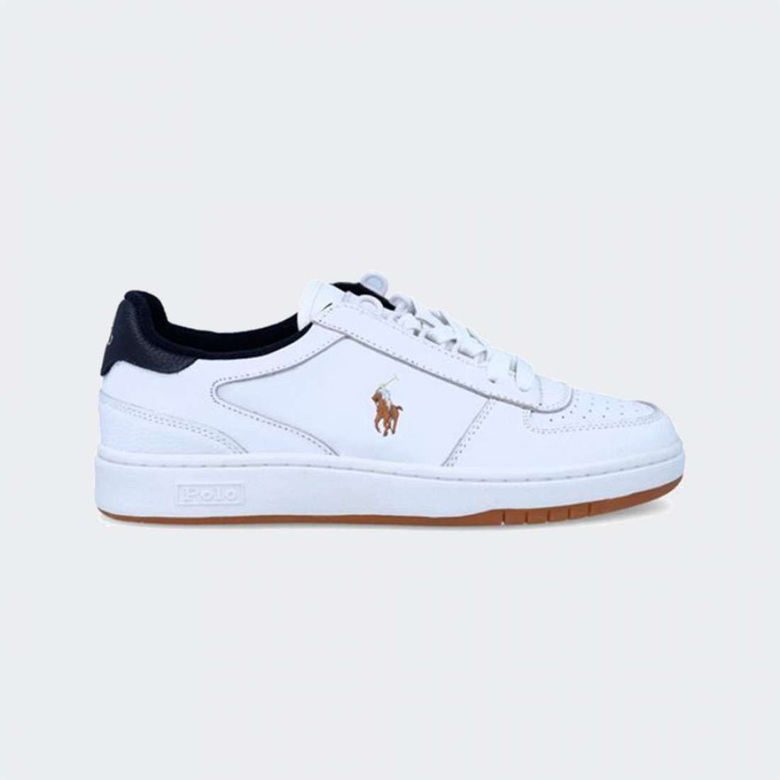 RALPH LAUREN COURT LEATHER LOW TOP WHITE