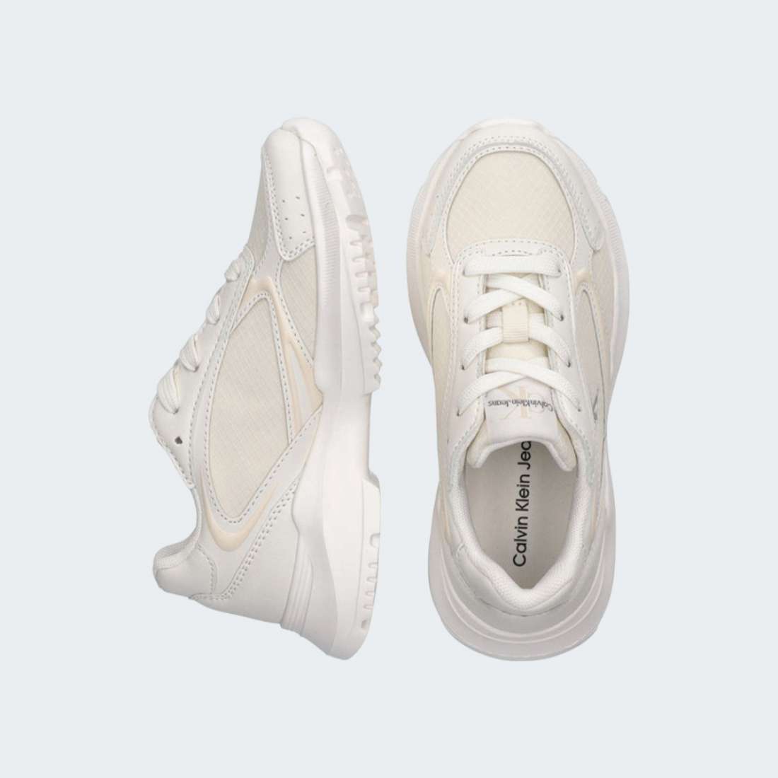 CALVIN KLEIN LOW CUT LACE UP OFF WHITE