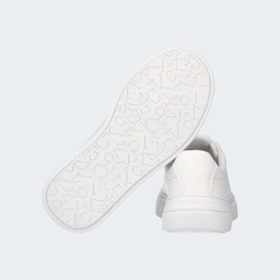 CALVIN KLEIN LOW CUT LACE UP WHITE