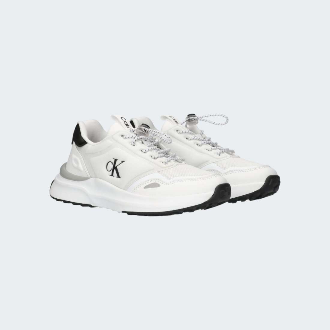 CALVIN KLEIN LACE UP WHITE/BLACK