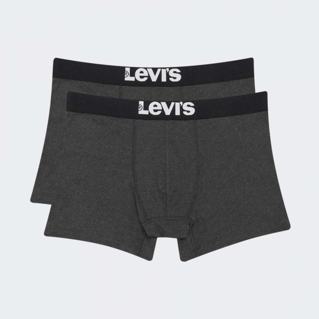 PACK 2 BOXERS LEVIS SOLID BASIC ANTHRACITE MELANGE