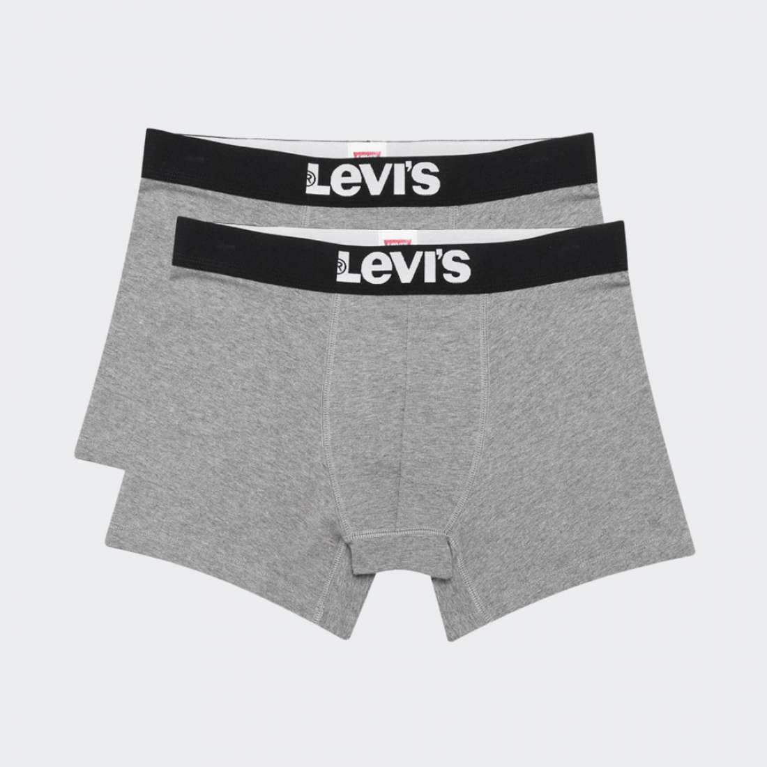 PACK 2 BOXERS LEVIS SOLID BASIC MIDDLE GREY MELANGE