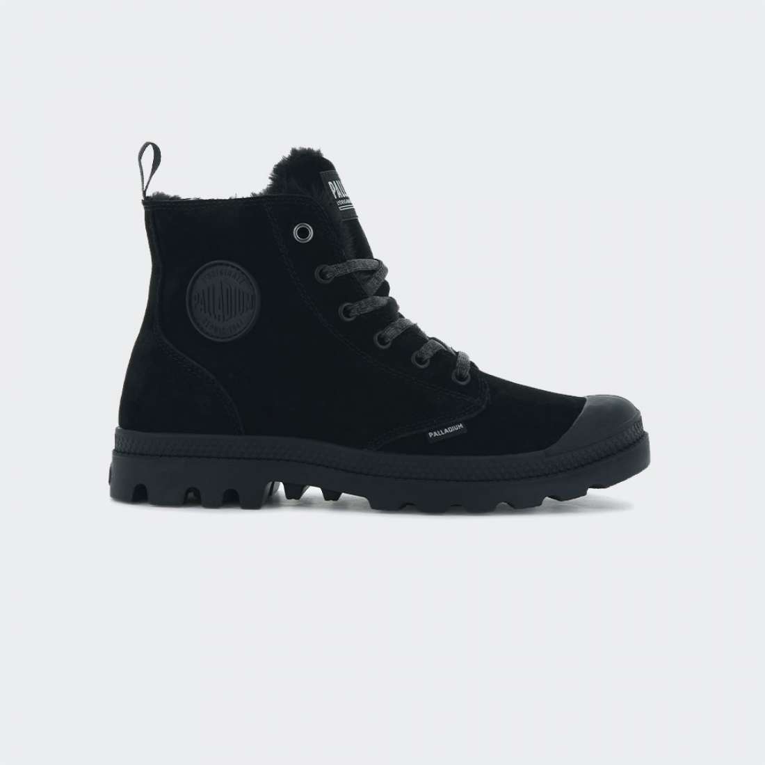 BOTAS PALLADIUM PAMPA HI ZIP WOOL BLACK/BLACK