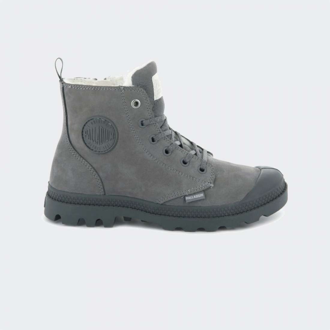 BOTAS PALLADIUM PAMPA HI ZIP WOOL GREY