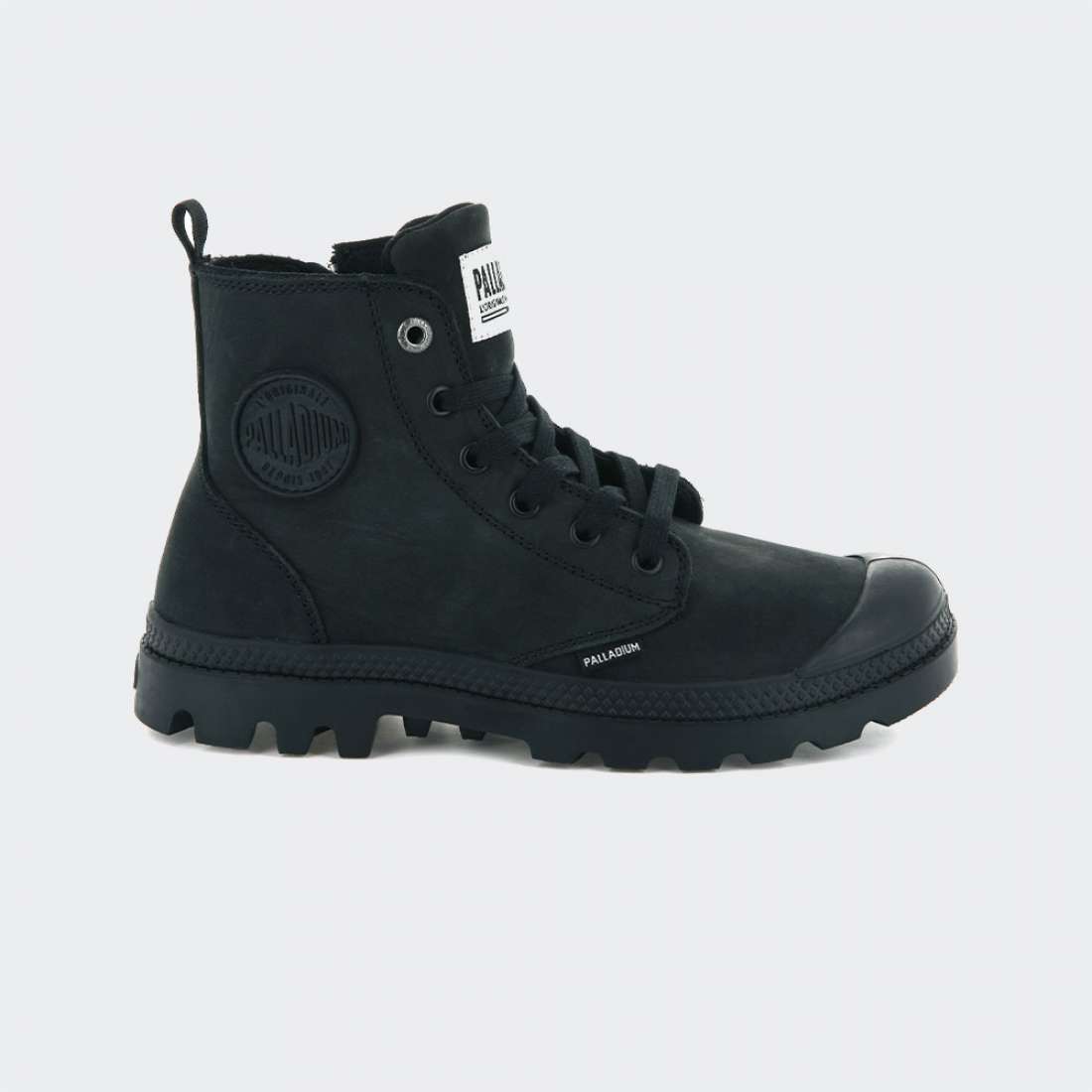 BOTAS PALLADIUM PAMPA HI ZIP NOBUCK BLACK