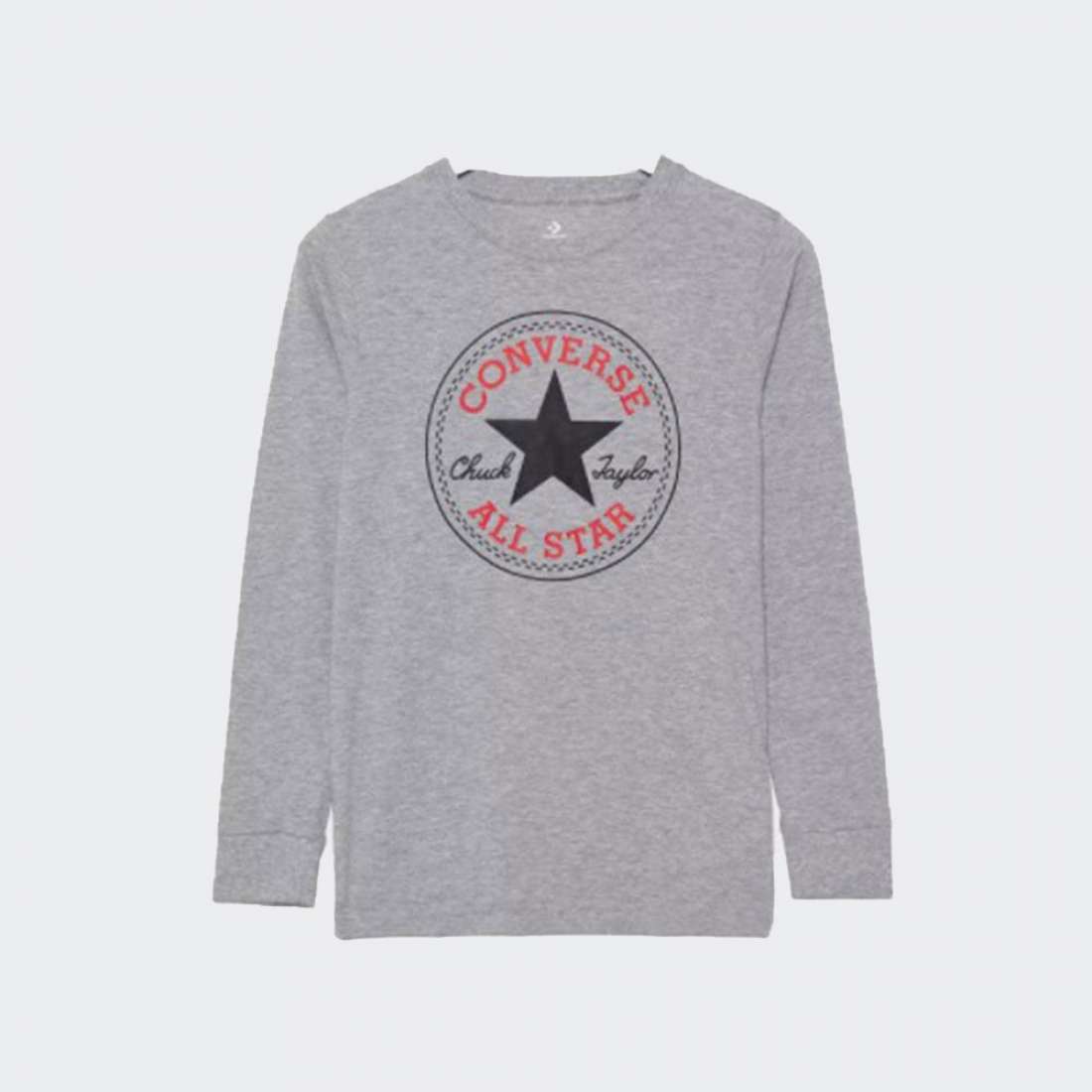 LONGSLEEVE CONVERSE CHUCK PATCH DARK GREY HEATHER