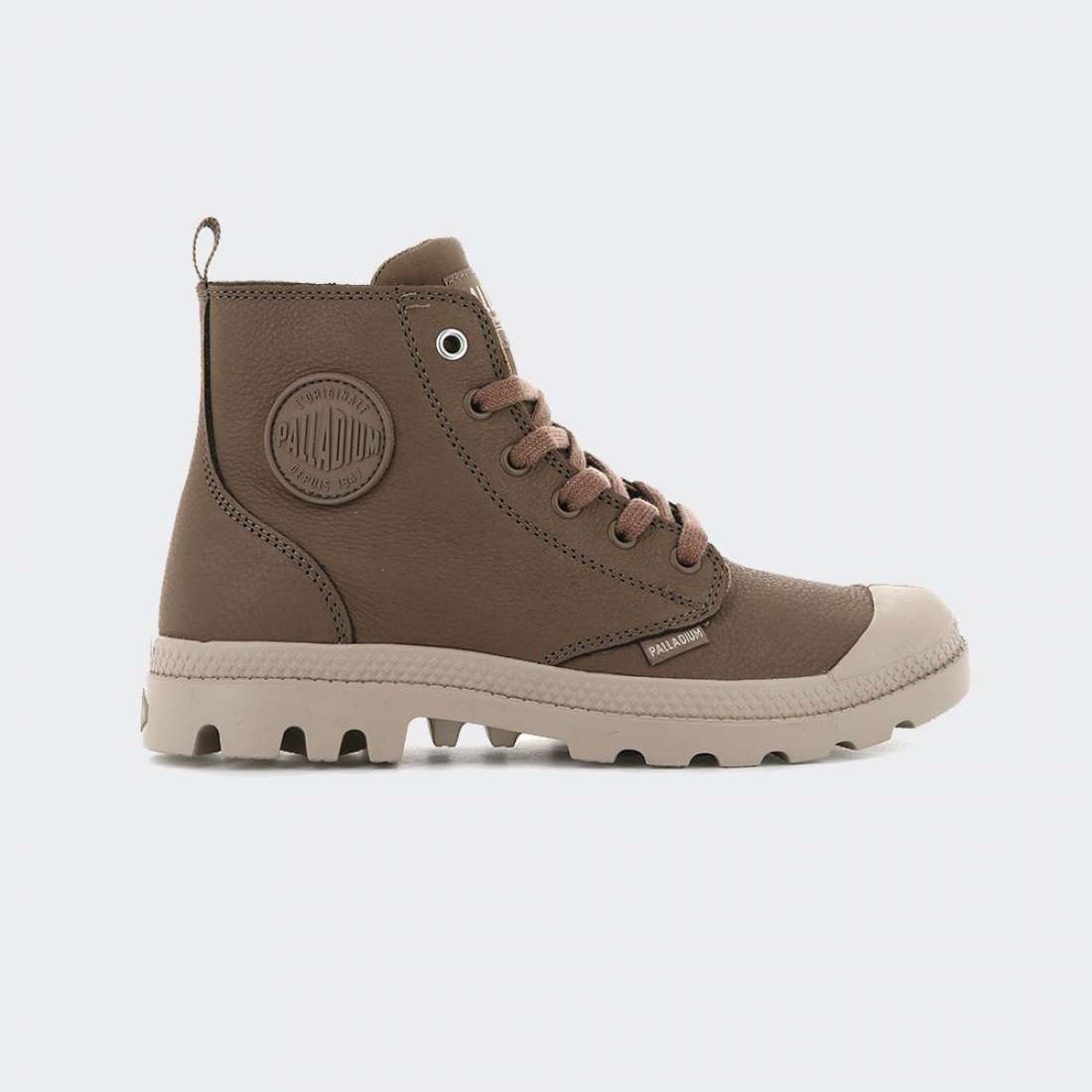 BOTAS PALLADIUM PAMPA HI BEAVER FUR BROWN