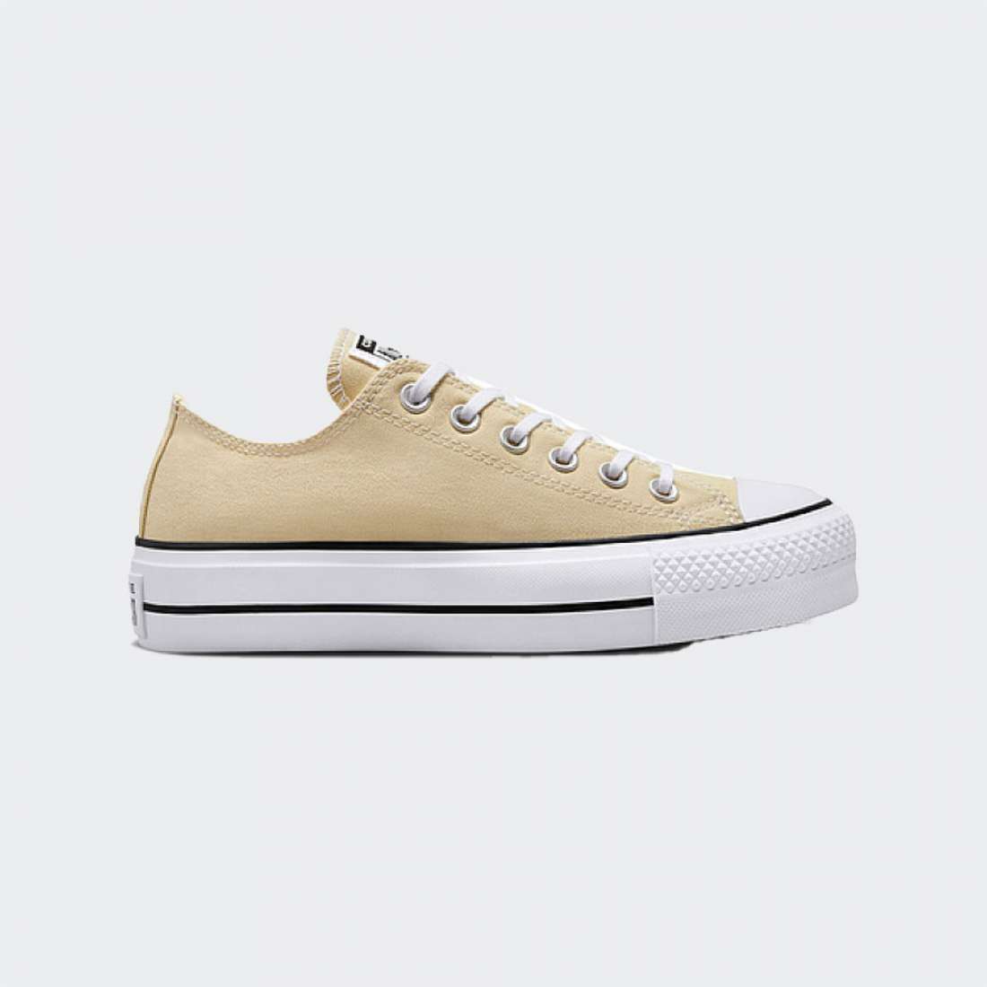 CONVERSE CHUCK TAYLOR ALL STAR PLATFORM OAT MILK/WHITE/BLACK