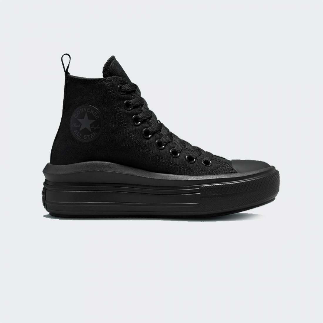 CONVERSE CHUCK TAYLOR HIGH TOP MOVE BLACK/BLACK/DK SMOKE