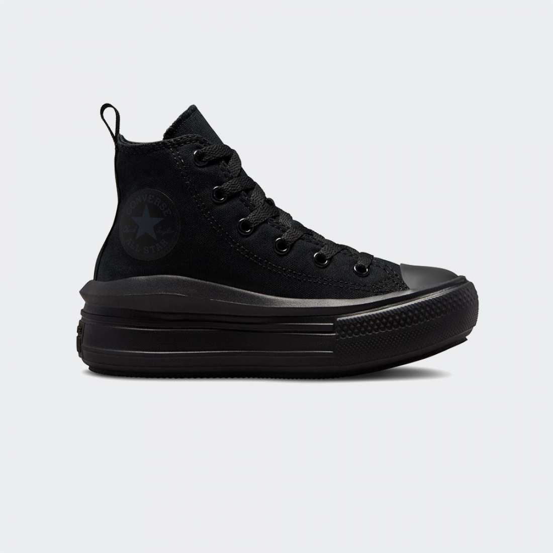 CONVERSE CHUCK TAYLOR HIGH TOP MOVE BLACK/BLACK/DK SMOKE