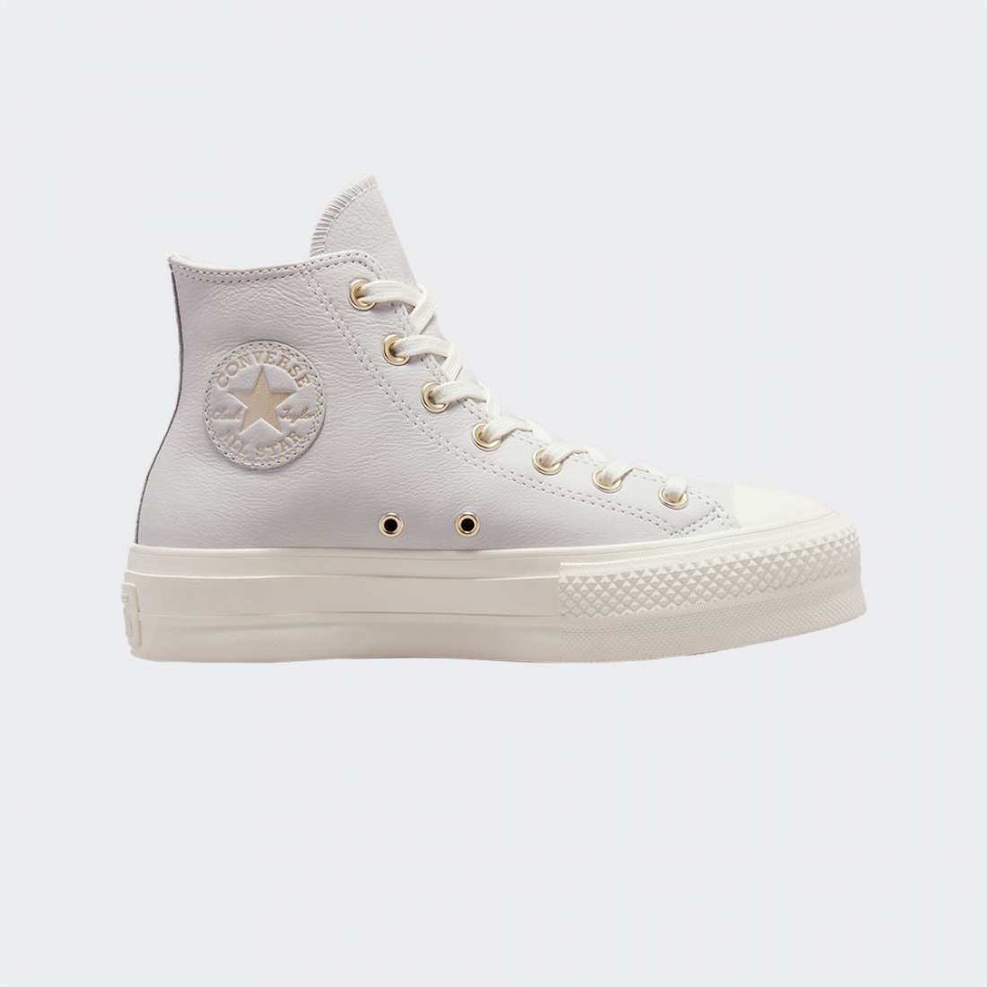 CONVERSE ALL STAR CHUCK TAYLOR LIFT MOUSE/EGRET/LIGHT GOLD