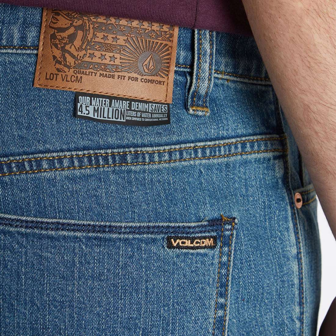 CALÇAS VOLCOM SOLVER AGED INDIGO