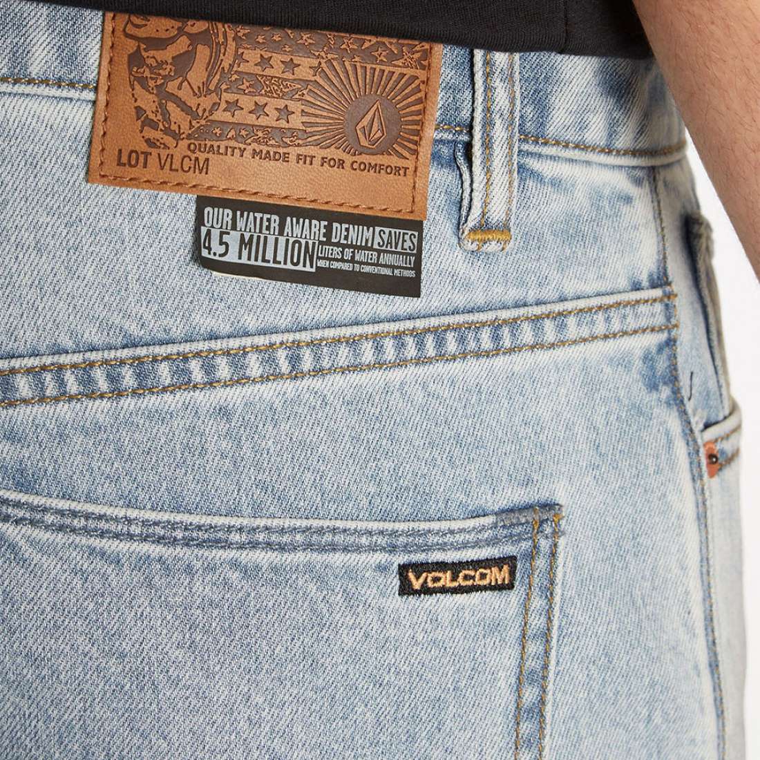 CALÇAS VOLCOM SOLVER HEAVY WORN FADED