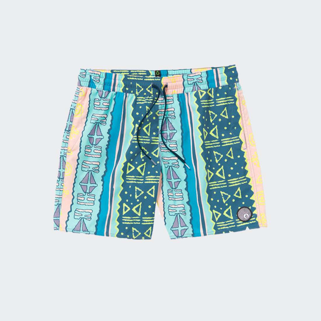 CALÇÕES DE BANHO VOLCOM LIDO PRINT CRETE BLUE