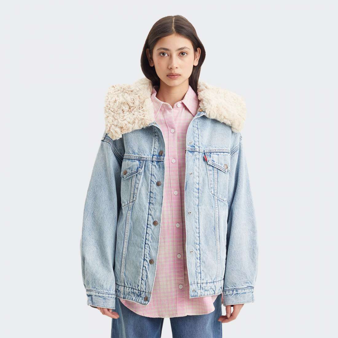 Casaco levis shop com pelo