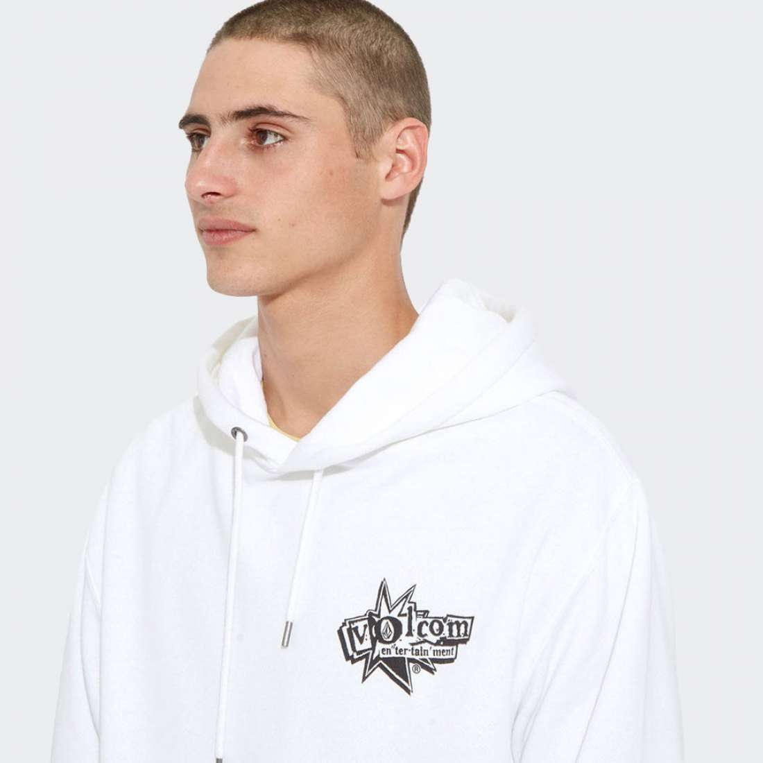 HOODIE VOLCOM V ENTERTAINMENT WHITE