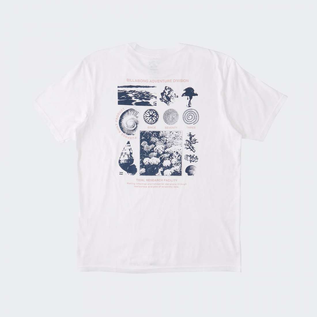 TSHIRT BILLABONG TIDAL RESEARCH WHITE