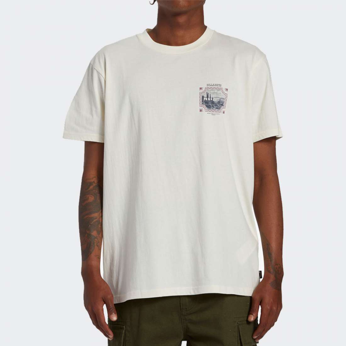 TSHIRT BILLABONG CROSSED UP OFF WHITE