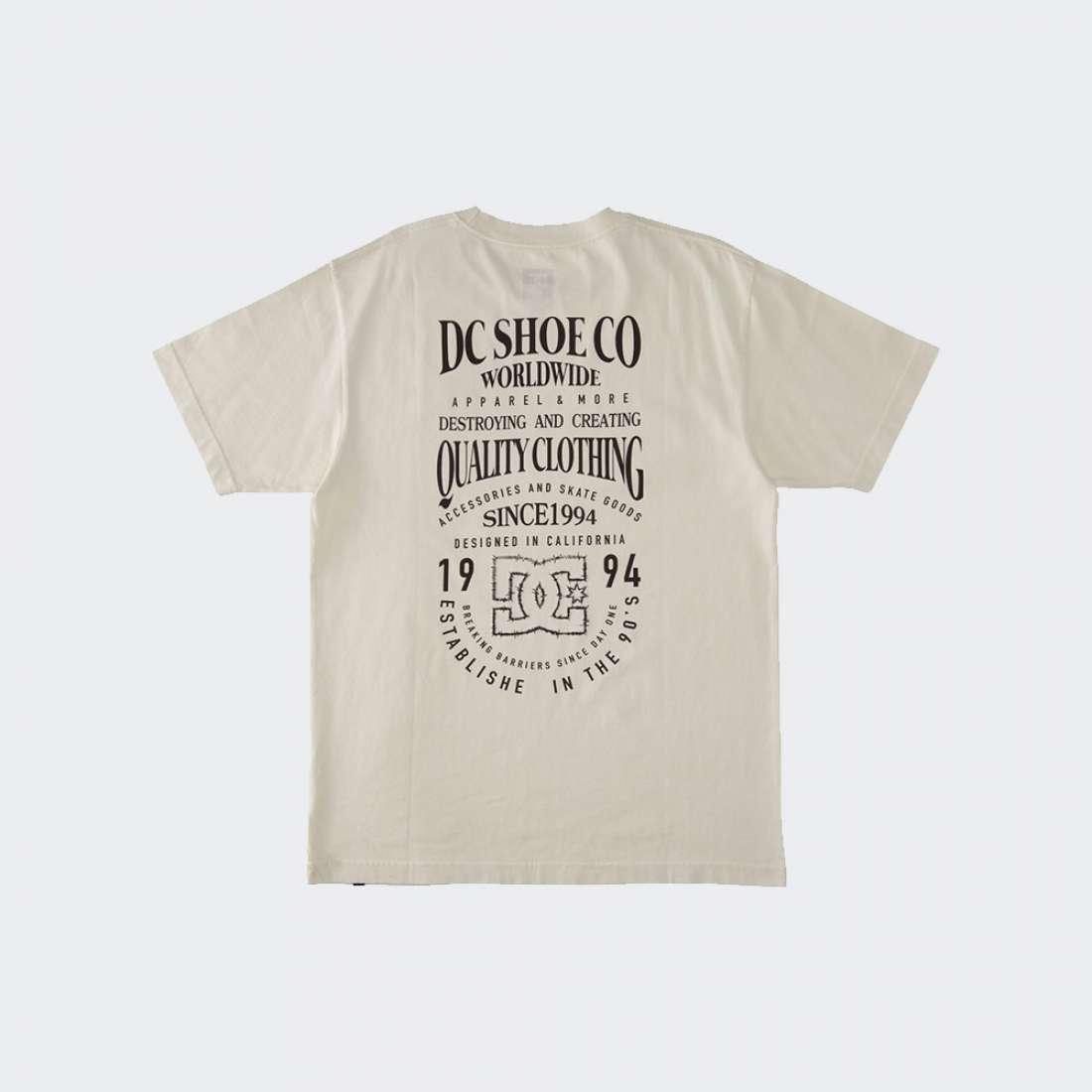 TSHIRT DC HIGH RISES LILY WHITE/ACID WASH