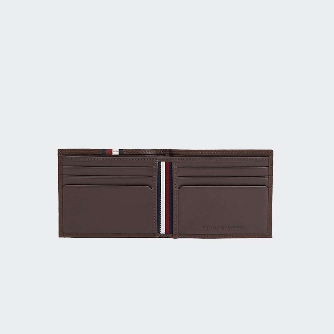 CARTEIRA TOMMY HILFIGER SIGNATURE PREMIUM MINI COFFE BEAN