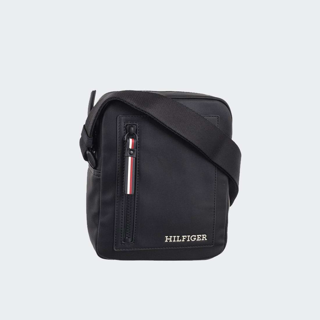 BOLSA TOMMY HILFIGER PIQUE MINI REPORT BLACK