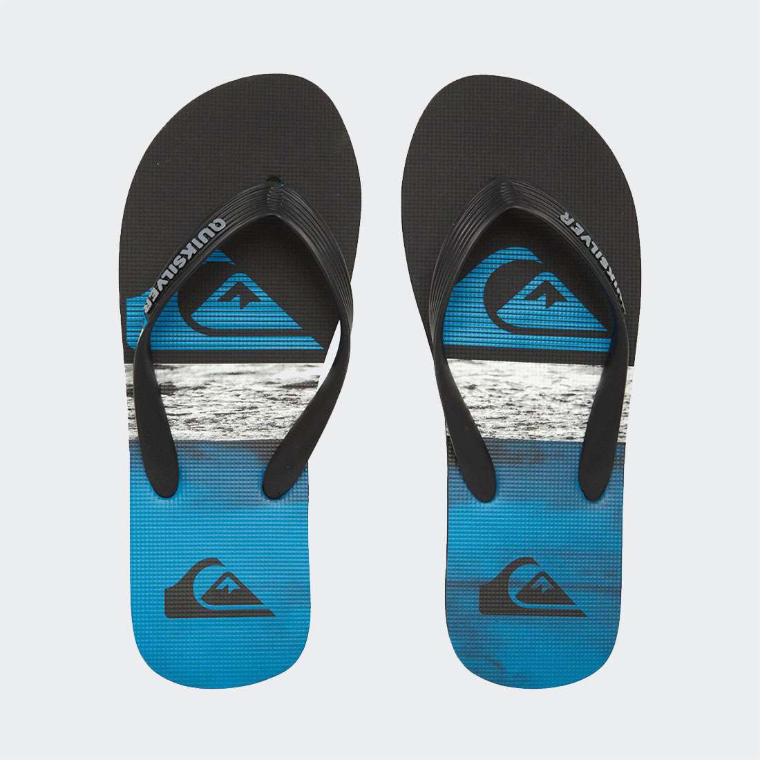 CHINELOS QUIKSILVER MOLOKAI PANEL BLACK/BLUE/BLUE