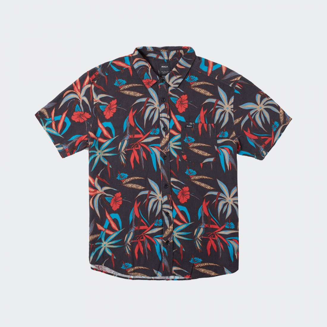 CAMISA RVCA WILL TRAVEL BLACK